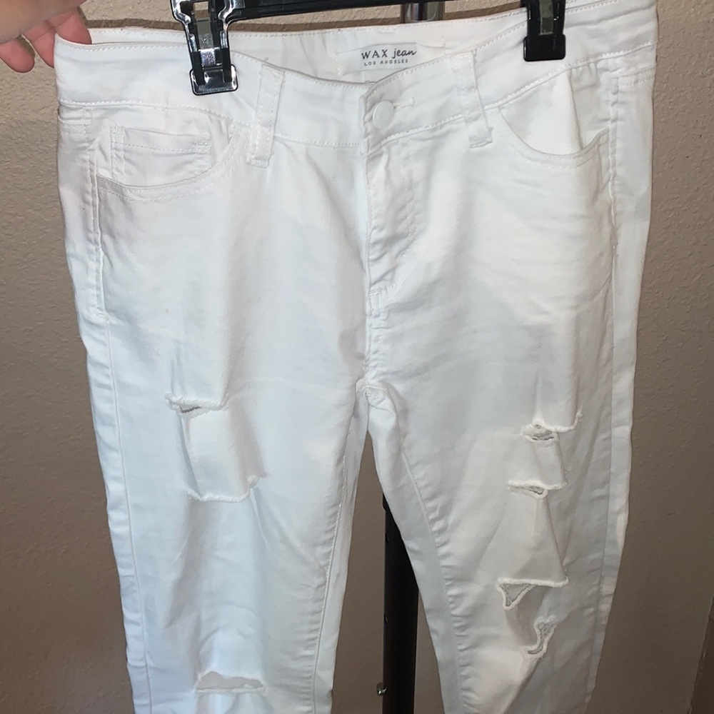 White Ripped Jeans
